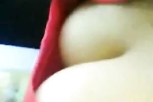 Amateur sweetheart with terrific cleavage receives caught on my hidden webcam