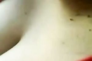 Amateur sweetheart with terrific cleavage receives caught on my hidden webcam