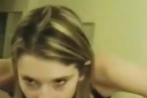 Great blow job skills of my glamorous blond girlfriend