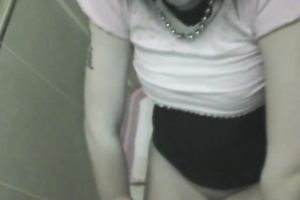 Lewd legal age teenager feels glad to get her fur pie group-fucked in the bathroom