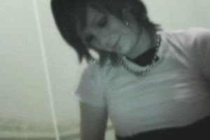 Lewd legal age teenager feels glad to get her fur pie group-fucked in the bathroom