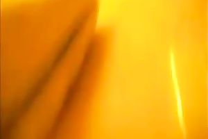 My bored brunette girlfriend in the bath taping herself