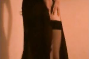 My nasty girlfriend looks indeed precious in her hot dark nylons