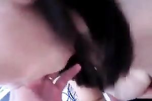 Boobalicious hotwife sucks my wang deepthroat and receives large tit jizz flow