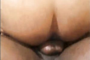 Black wench receives a hard jizz flow on her face which looks like snot