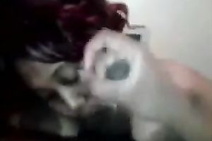 Big breasty balck woman sucks rod with a facial in my hotel room