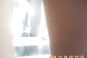 Awesome babe with terrific booty in hidden webcam outdoor scene