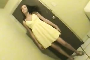 Made a great teaser video with dark brown slender prostitute