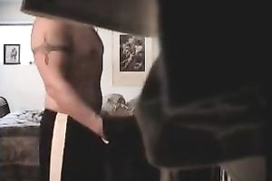 Awesome blow job from kinky and slender mulatto hotwife to her spouse