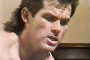 Black sweetheart acquires her twat gangbanged from behind in retro sex scene