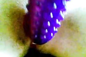 A ribbed marital-device is the majority favourite toy of this cam honey