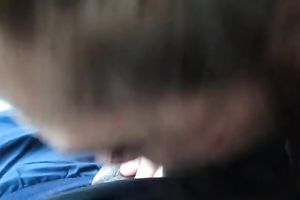 Sucking a dark dong of my neighbour in his car on web camera