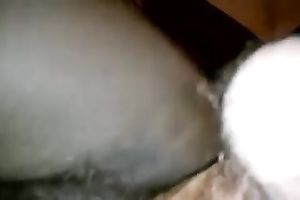 My dark queen is riding me ruthlessly in reverse cowgirl position