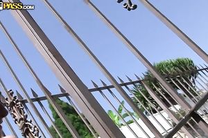 Horny girlfriend fucked by her boyfriend and jizzed on her muff