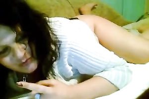 Four eyed Russian whore Tanya touching her ninnies