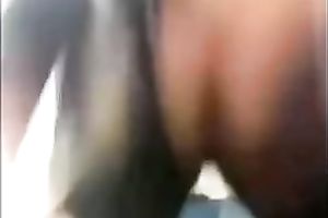 Raven haired skank shows her titties and gives me a wonderful view of her vagina