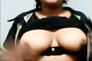 Raven haired skank shows her titties and gives me a wonderful view of her vagina