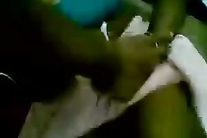 Sexy bulky black skinned Indian housemaid flashes her large mounds