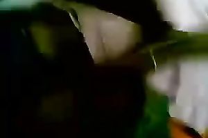 Sexy bulky black skinned Indian housemaid flashes her large mounds