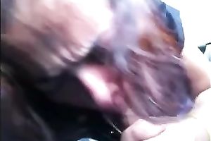 My spoiled Indian girlfriend sucks my wang in my car