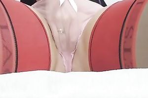 Homemade video with me fingering my love tunnel during the time that wearing strap