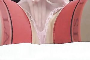 Homemade video with me fingering my love tunnel during the time that wearing strap