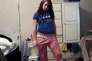 It looks precious if a college honey has some overweight and meat on her body