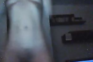 Homemade solo of my ex GF wanking her body in front of a webcam