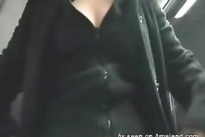 Nasty blond hoe masturbates with sex tool in the educate