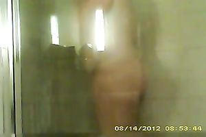 I simply love watching my voluptuous black cock sluts shower in front of me