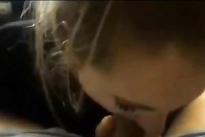 Putting smth large in her face hole is her favorite hobby