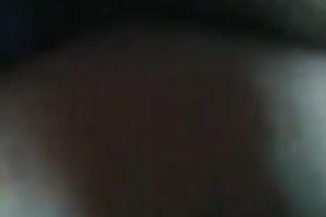 Young dark brown girlfriend with fluffy hair and large gazoo rides me on top