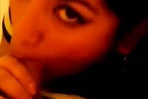 My marvelous Latina slutty wife drives me mad with a terrific orall-service