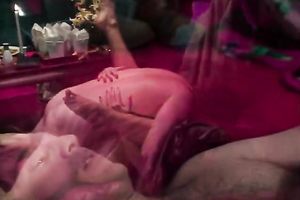 Kinky and hawt blondie with cute face rides a ramrod