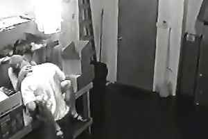 Lovely colleague was desirous to have quickie with me in the storage room