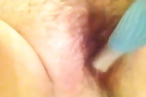 Horny camwhore stuffs her slit with her sex toy and then flaunts her large pointer sisters