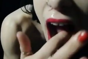 Tattooed dark brown eats my cum after enjoying vehement sex