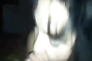 Chunky aged dark brown enjoys working on my shaft in POV video