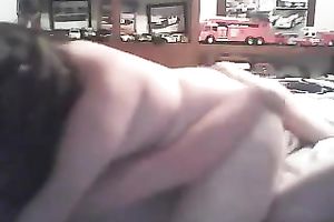 Mature fattie jumps on my schlong in homemade sex tape