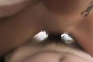 Nasty golden-haired babe receives her pussy licked and sucks hard penis