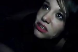 Sexy and lewd legal age teenager worships my BBC until this babe acquires a facial