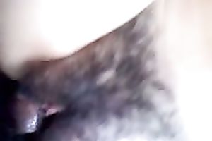 Missionary style fucking shaggy vagina of my small Latina gf