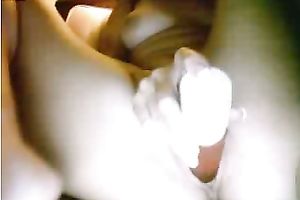 Drilling my coochie to big O with a marital-device homemade solo movie scene