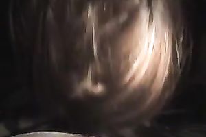 Sexy brunette hair co-worker enjoys engulfing and rubbing my dark shaft