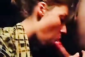 My dressed light-haired hottie gives me hell of oral