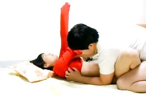 Shameless Korean housewife gets drilled in missionary position