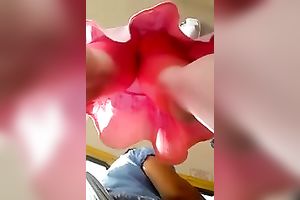 Cute white bitch in miniskirt receives caught on my hidden webcam