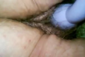 Stinky and messy curly snapper of my girlfriend teased with a sex tool