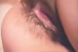 Furry latin chick wet crack filmed and screwed from behind on webcam