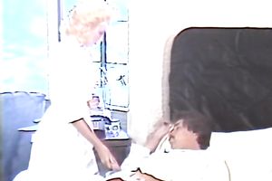 Blond head yummy wench sucks biggest cock unfathomable mouth